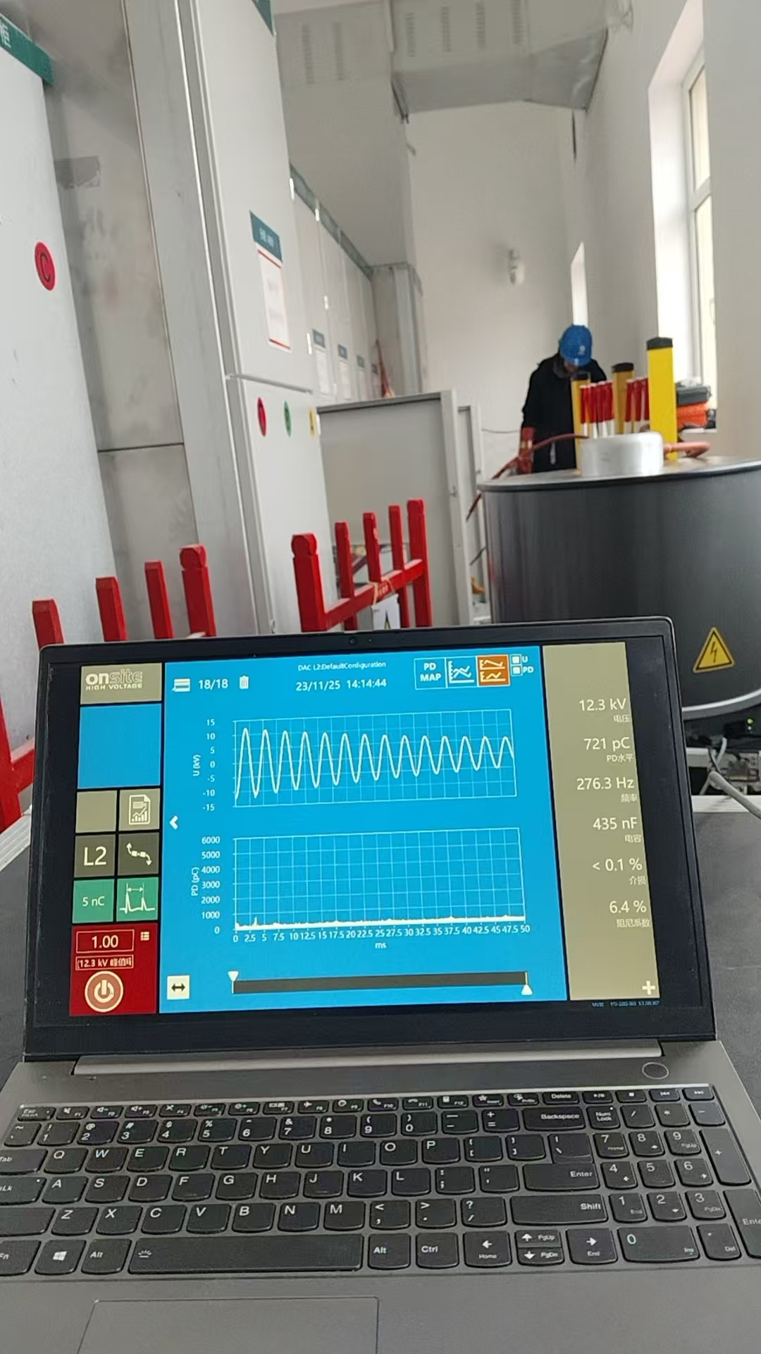 电缆振荡波局放检测